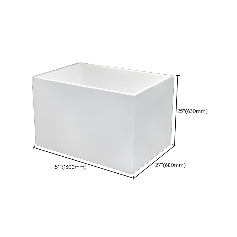 Back to Wall Soaking Bathtub Rectangular Modern Bath Tub (Board not Included) Clearhalo 'Bathroom Remodel & Bathroom Fixtures' 'Bathtubs' 'Home Improvement' 'home_improvement' 'home_improvement_bathtubs' 'Showers & Bathtubs' 1200x1200_c6183bc1-da92-44cf-8989-8ba258143ecb