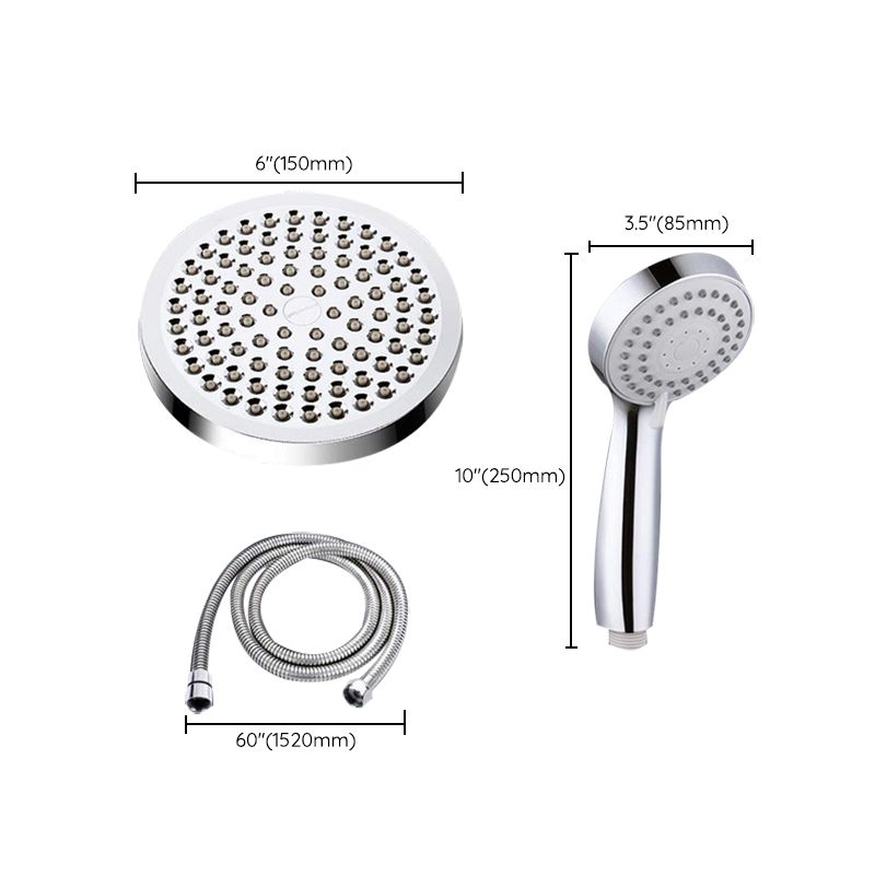 Traditional Shower Head Plain Metal Round Handheld Shower Head Clearhalo 'Bathroom Remodel & Bathroom Fixtures' 'Home Improvement' 'home_improvement' 'home_improvement_shower_heads' 'Shower Heads' 'shower_heads' 'Showers & Bathtubs Plumbing' 'Showers & Bathtubs' 1200x1200_c64698ff-2798-466e-b1eb-2c6f2cdb5ce8