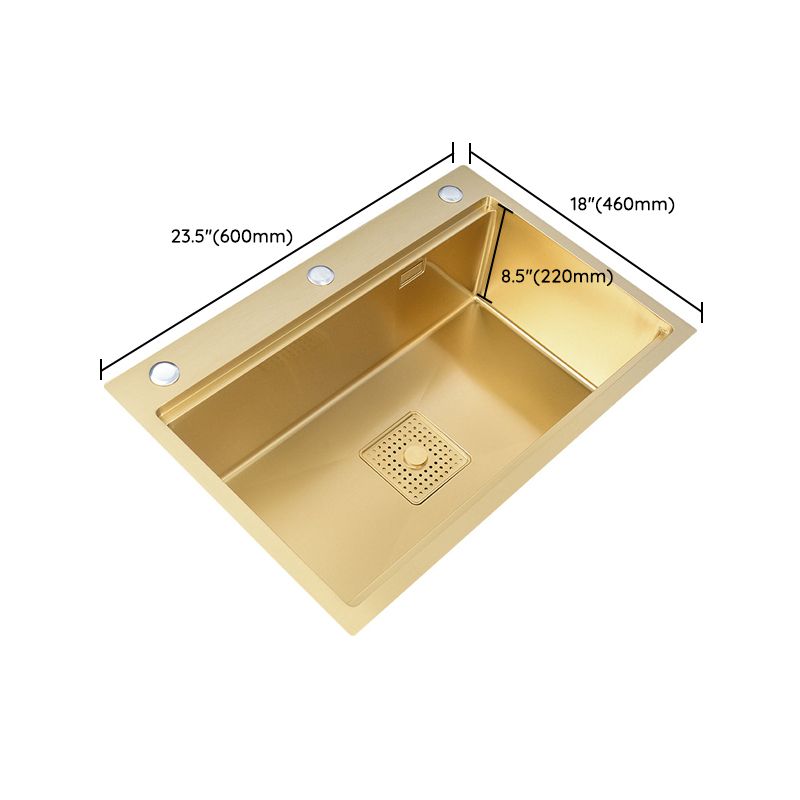 Stainless Steel Kitchen Sink Single Bowl Drop-in Sink 3 Holes with Strainer Clearhalo 'Home Improvement' 'home_improvement' 'home_improvement_kitchen_sinks' 'Kitchen Remodel & Kitchen Fixtures' 'Kitchen Sinks & Faucet Components' 'Kitchen Sinks' 'kitchen_sinks' 1200x1200_c647042e-7c05-4e3a-80a8-34a15cf21f7b