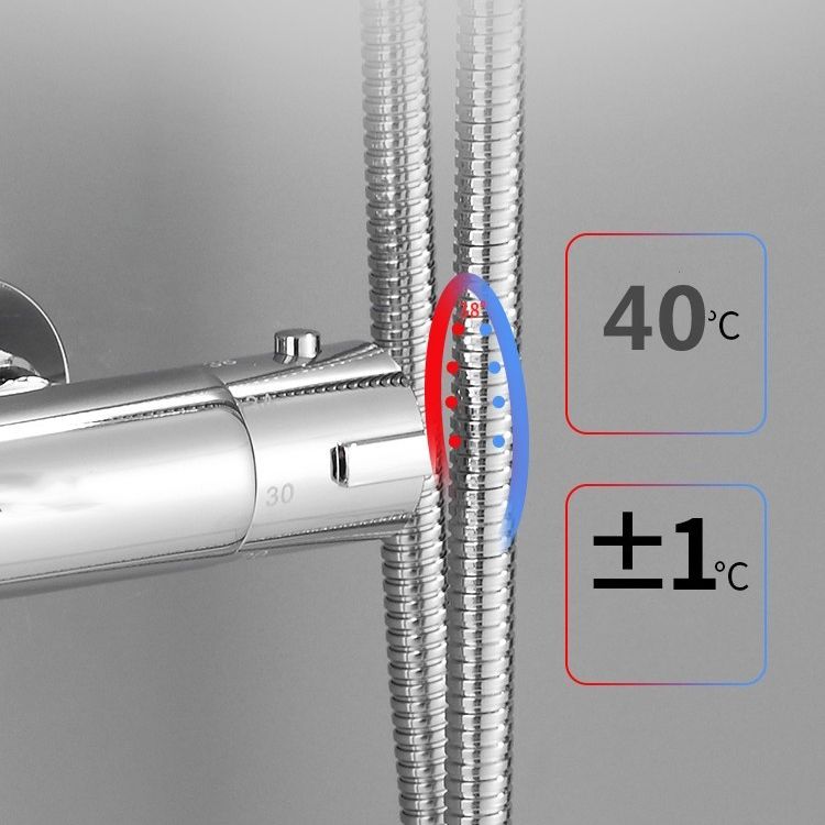 Shower System Rain Handheld Shower Head Wall mounted Adjustable Water Flow Shower System Clearhalo 'Bathroom Remodel & Bathroom Fixtures' 'Home Improvement' 'home_improvement' 'home_improvement_shower_faucets' 'Shower Faucets & Systems' 'shower_faucets' 'Showers & Bathtubs Plumbing' 'Showers & Bathtubs' 1200x1200_c66f3a77-49d6-4d00-8391-0e8a1fe0d7df