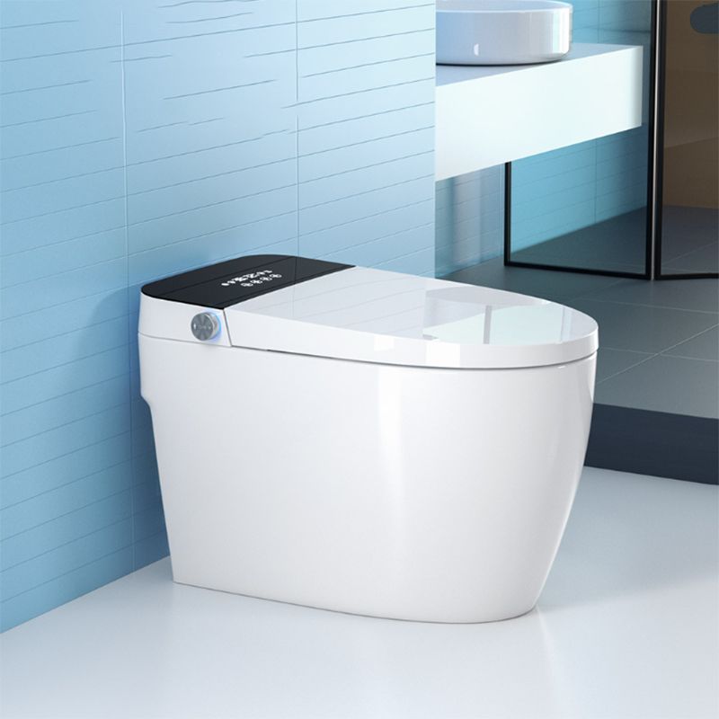 Contemporary Floor Standing Bidet Foot Sensor Elongated Heated Seat White Clearhalo 'Bathroom Remodel & Bathroom Fixtures' 'Bidets' 'Home Improvement' 'home_improvement' 'home_improvement_bidets' 'Toilets & Bidets' 1200x1200_c68bd5f0-89d0-4b59-be11-552513022eb8