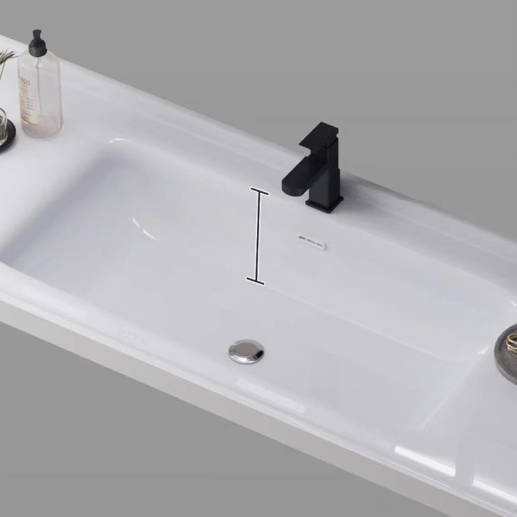 Modern Wall Mount Bathroom Vanity White Ceramic Single-Sink Vanity Set Clearhalo 'Bathroom Remodel & Bathroom Fixtures' 'Bathroom Vanities' 'bathroom_vanities' 'Home Improvement' 'home_improvement' 'home_improvement_bathroom_vanities' 1200x1200_c70ada3e-d62e-4f34-94b6-65faebf0bc3c