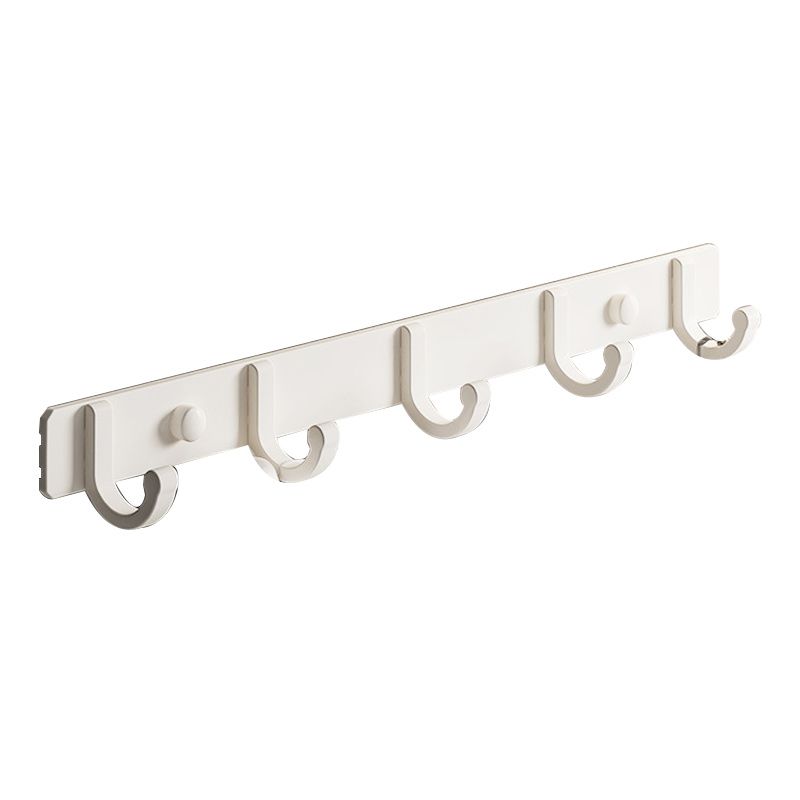 Modern White Finish Bathroom Accessory Set with Bath Shelf/Towel Bar/Robe Hooks Clearhalo 'Bathroom Hardware Sets' 'Bathroom Hardware' 'Bathroom Remodel & Bathroom Fixtures' 'bathroom_hardware_sets' 'Home Improvement' 'home_improvement' 'home_improvement_bathroom_hardware_sets' 1200x1200_c759bae7-c4c6-406e-b459-0afcf7f85320