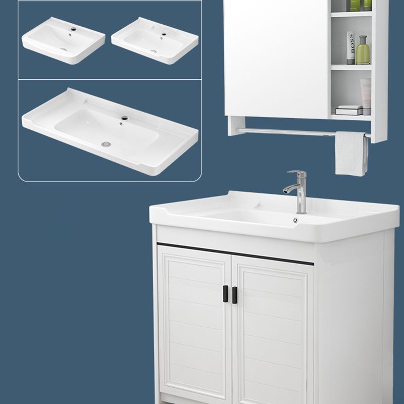 Modern Bathroom Sink Vanity Freestanding Single-Sink Bathroom Vanity Set Clearhalo 'Bathroom Remodel & Bathroom Fixtures' 'Bathroom Vanities' 'bathroom_vanities' 'Home Improvement' 'home_improvement' 'home_improvement_bathroom_vanities' 1200x1200_c76a495b-a9c7-4594-9cdf-297b78cf038a