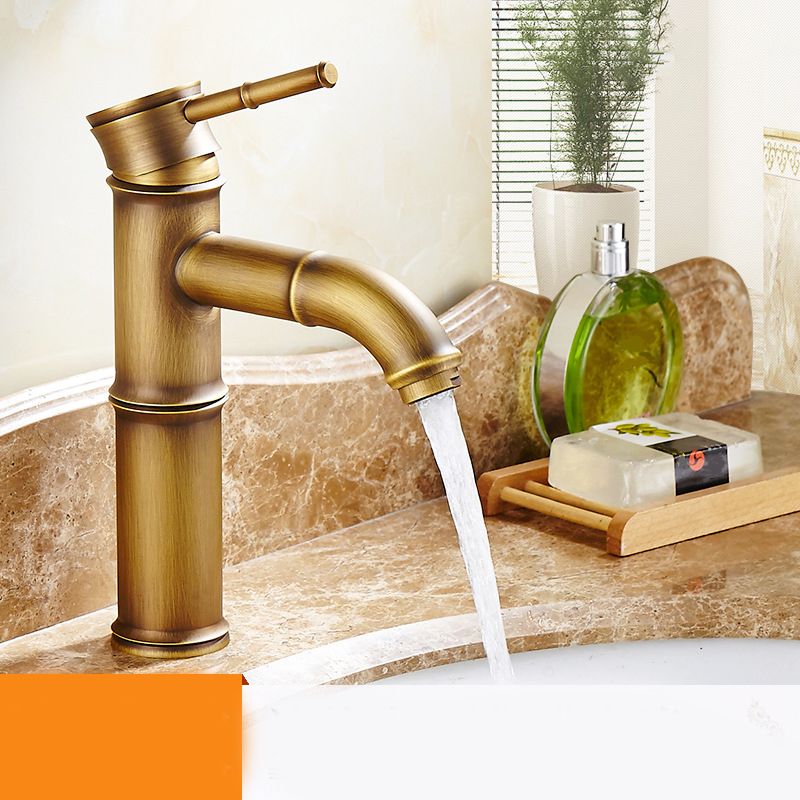 Lever Handle Vessel Faucet Single Hole Sink Faucet Farmhouse Style Basin Faucet Clearhalo 'Bathroom Remodel & Bathroom Fixtures' 'Bathroom Sink Faucets' 'Bathroom Sinks & Faucet Components' 'bathroom_sink_faucets' 'Home Improvement' 'home_improvement' 'home_improvement_bathroom_sink_faucets' 1200x1200_c78d95b7-0710-4d2c-b787-f89629464600