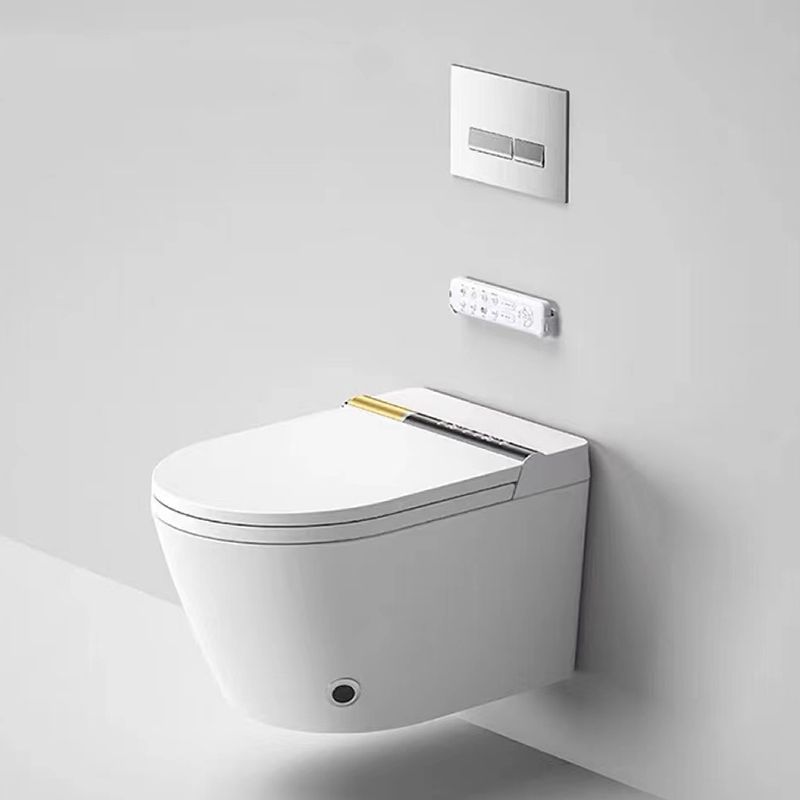 Elongated Wall Mounted Bidet Smart Bidet with Heated Seat and Warm Air Dryer Clearhalo 'Bathroom Remodel & Bathroom Fixtures' 'Bidets' 'Home Improvement' 'home_improvement' 'home_improvement_bidets' 'Toilets & Bidets' 1200x1200_c79e7c59-3863-4ae1-a08c-5fc4cc5f2806