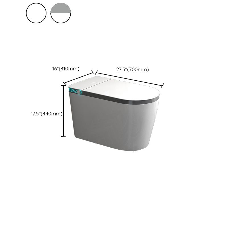 Modern Floor Mount Bidet with Tank and Heated Seat in White Finish Clearhalo 'Bathroom Remodel & Bathroom Fixtures' 'Bidets' 'Home Improvement' 'home_improvement' 'home_improvement_bidets' 'Toilets & Bidets' 1200x1200_c7ac2bc2-bf12-4f7a-8cac-13f42c63e083