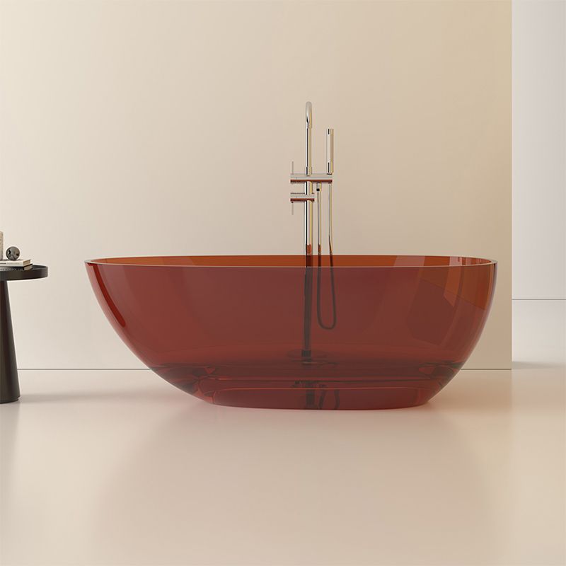 Modern Acrylic Oval Bathtub Soaking Freestanding Center Bathtub Clearhalo 'Bathroom Remodel & Bathroom Fixtures' 'Bathtubs' 'Home Improvement' 'home_improvement' 'home_improvement_bathtubs' 'Showers & Bathtubs' 1200x1200_c7bb05a1-e1d4-47e9-b838-c56c4d6db2d0