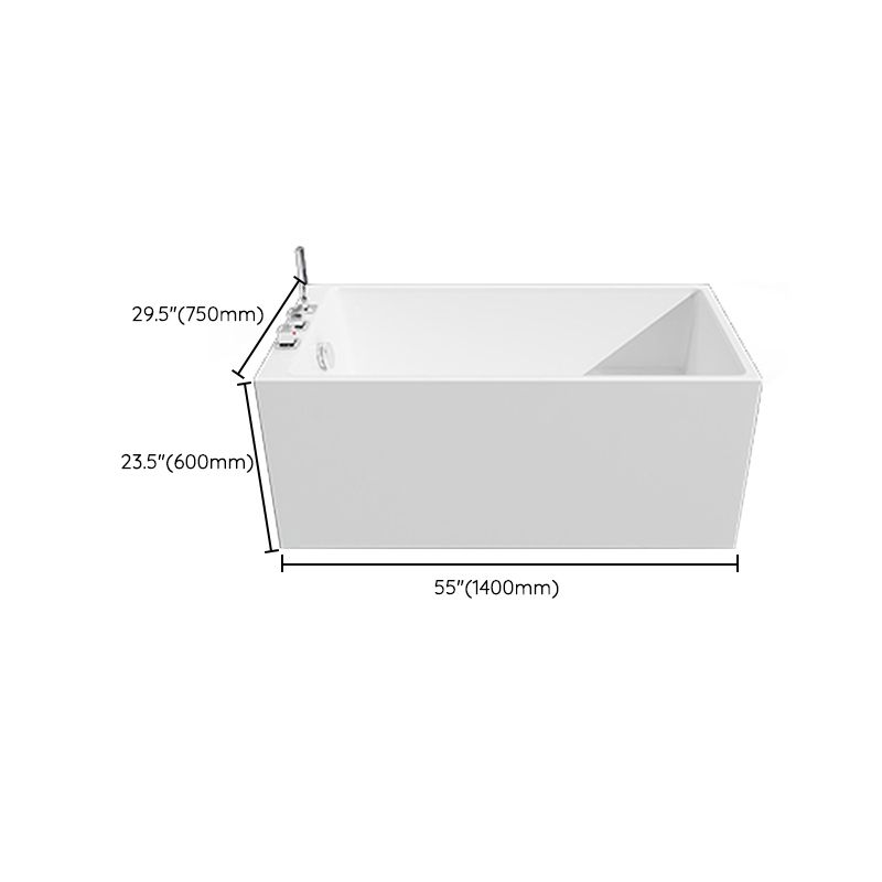 Soaking Bathtub Antique Finish Rectangular Back to Wall Bath Tub Clearhalo 'Bathroom Remodel & Bathroom Fixtures' 'Bathtubs' 'Home Improvement' 'home_improvement' 'home_improvement_bathtubs' 'Showers & Bathtubs' 1200x1200_c7bd9708-1716-43dc-8b21-3a17973f278b