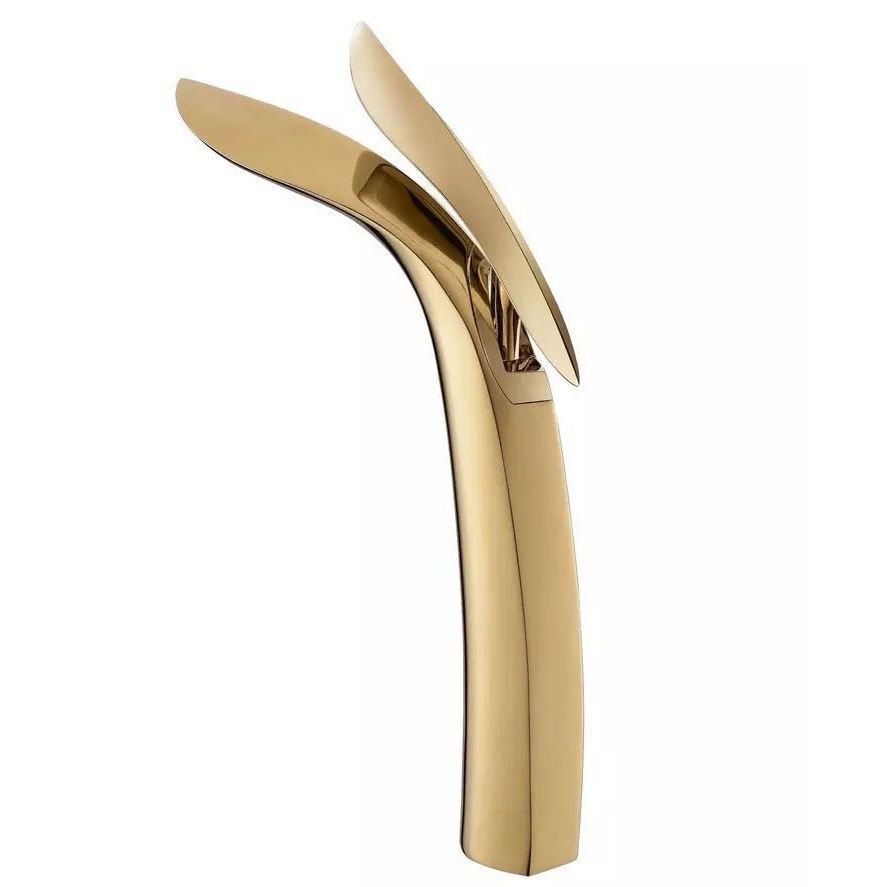 Light Luxury Vessel Faucet Single Hole Faucet Lever Handle Bathroom Faucet Clearhalo 'bathroom_sink_faucets' 'Conjunta de Baño y Conjunta de Grifo' 'Coronamiento de Baño y Dispositivo de Baño' 'Grifo del lavabo del baño' 'Hogar' 'home_improvement' 'home_improvement_bathroom_sink_faucets' 'Mejoras para el hogar' 1200x1200_c7f60c61-3562-4071-8727-77b2492f3fd6