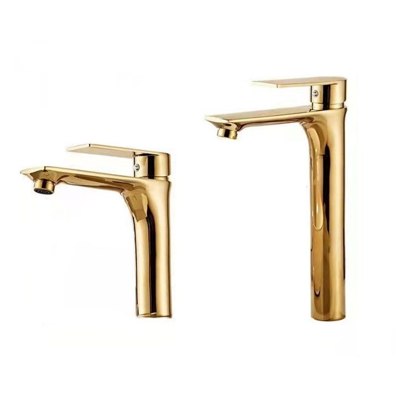 Modern Style Vessel Sink Faucet Lever Handle Copper Low Arc Vessel Faucet Clearhalo 'bathroom_sink_faucets' 'Conjunta de Baño y Conjunta de Grifo' 'Coronamiento de Baño y Dispositivo de Baño' 'Grifo del lavabo del baño' 'Hogar' 'home_improvement' 'home_improvement_bathroom_sink_faucets' 'Mejoras para el hogar' 1200x1200_c80f6ff0-02c2-467b-b407-8d63886c728a