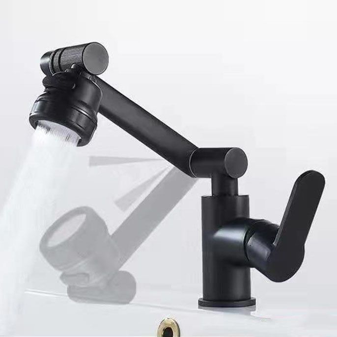 Modern Vessel Sink Faucet Stainless Steel Lever Handle Low Arc Vessel Faucet Clearhalo 'Bathroom Remodel & Bathroom Fixtures' 'Bathroom Sink Faucets' 'Bathroom Sinks & Faucet Components' 'bathroom_sink_faucets' 'Home Improvement' 'home_improvement' 'home_improvement_bathroom_sink_faucets' 1200x1200_c811ce79-1c38-4c19-96ac-d9ceb272939d