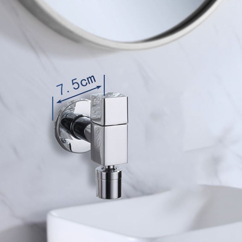 Contemporary Wall Mounted Bathroom Faucet Knob Handle Solid Brass Circular Faucet Clearhalo 'Bathroom Remodel & Bathroom Fixtures' 'Bathroom Sink Faucets' 'Bathroom Sinks & Faucet Components' 'bathroom_sink_faucets' 'Home Improvement' 'home_improvement' 'home_improvement_bathroom_sink_faucets' 1200x1200_c8190817-6852-40cd-9e40-c1112299a2da