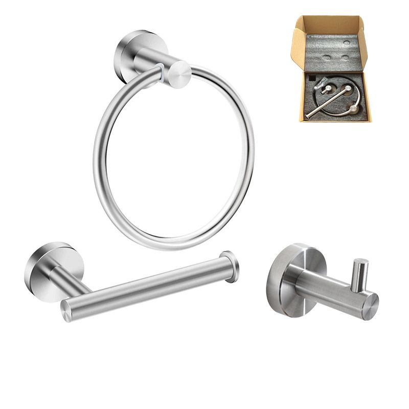 Stainless Steel Bathroom Set 3-piece Modern Style Simple Bathroom Hardware Set Clearhalo 'Bathroom Hardware Sets' 'Bathroom Hardware' 'Bathroom Remodel & Bathroom Fixtures' 'bathroom_hardware_sets' 'Home Improvement' 'home_improvement' 'home_improvement_bathroom_hardware_sets' 1200x1200_c832c145-43b2-411b-9590-08b4202ee45c