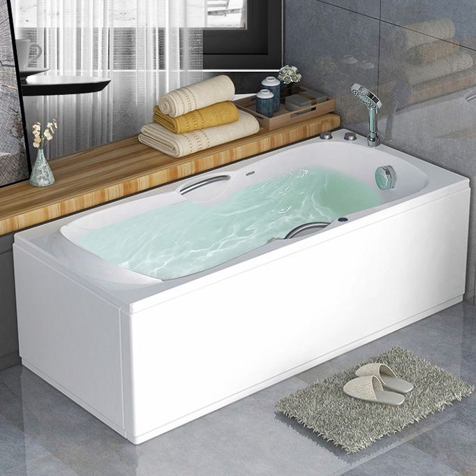 29.53" Wide Acrylic Bathtub Soaking Handles Included Bath in White Clearhalo 'Bathroom Remodel & Bathroom Fixtures' 'Bathtubs' 'Home Improvement' 'home_improvement' 'home_improvement_bathtubs' 'Showers & Bathtubs' 1200x1200_c87336c0-387d-49b1-810e-8a50a8146083