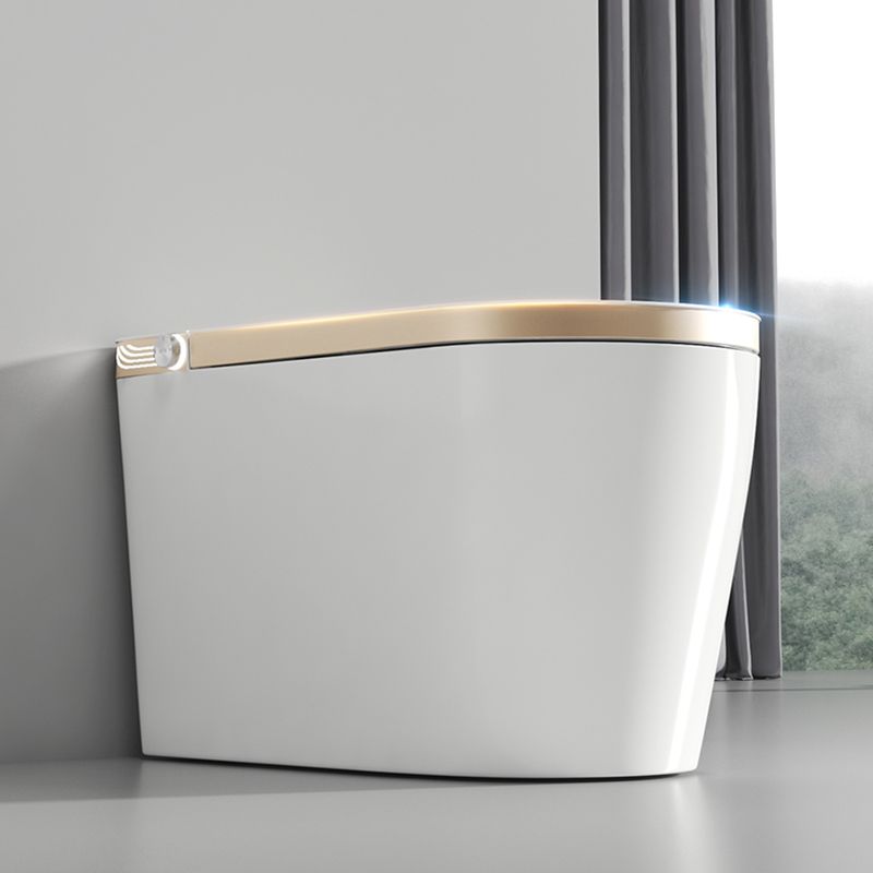 All-In-One Smart Toilet Seat Bidet in Gold and White of 17.7" H Clearhalo 'Bathroom Remodel & Bathroom Fixtures' 'Bidets' 'Home Improvement' 'home_improvement' 'home_improvement_bidets' 'Toilets & Bidets' 1200x1200_c87adab5-91cc-4354-a318-86c5e3cd30ed