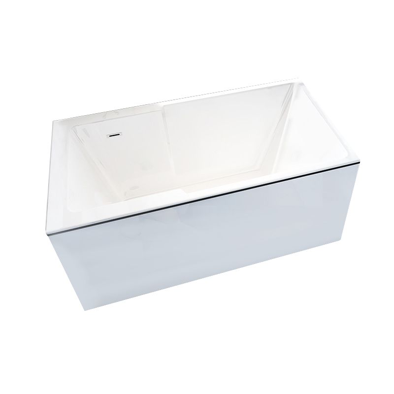 Freestanding Acrylic Bathtub Modern Stand Alone Soaking Tub with Slotted Overflow Drain Clearhalo 'Bathroom Remodel & Bathroom Fixtures' 'Bathtubs' 'Home Improvement' 'home_improvement' 'home_improvement_bathtubs' 'Showers & Bathtubs' 1200x1200_c881e130-c89c-4324-afbd-c56352587ac0