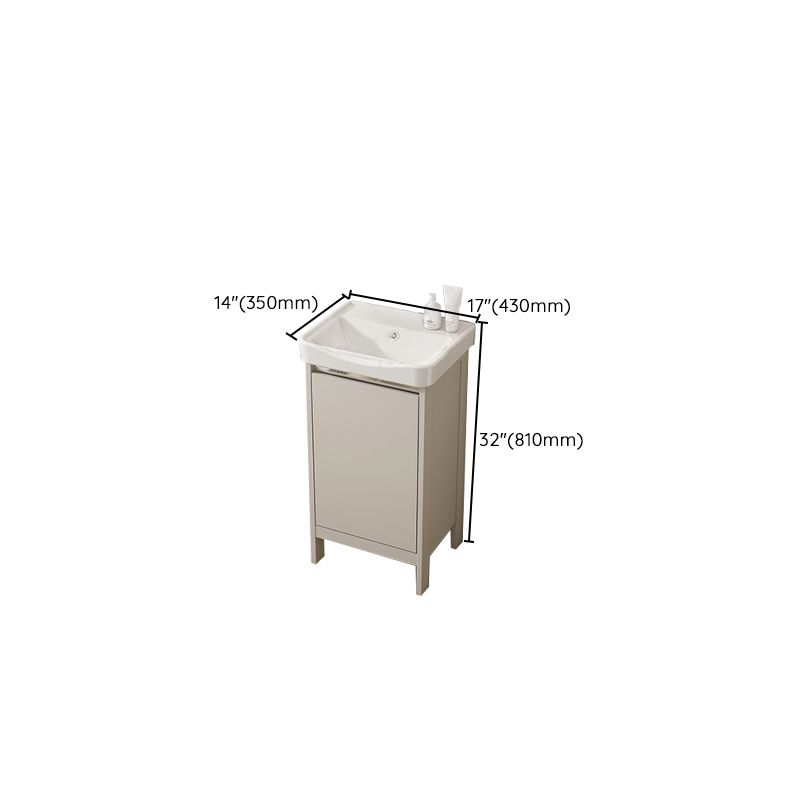 Rectangular Freestanding Bathroom Vanity Modern Gray Single-Sink Vanity Set Clearhalo 'Bathroom Remodel & Bathroom Fixtures' 'Bathroom Vanities' 'bathroom_vanities' 'Home Improvement' 'home_improvement' 'home_improvement_bathroom_vanities' 1200x1200_c8a35445-b032-4a9f-bf71-e9ae05ccc45d