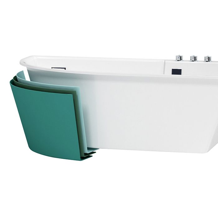 Corner Modern Acrylic Bathtub Soaking White Back to Wall Bath Clearhalo 'Bathroom Remodel & Bathroom Fixtures' 'Bathtubs' 'Home Improvement' 'home_improvement' 'home_improvement_bathtubs' 'Showers & Bathtubs' 1200x1200_c8a74aa2-0537-4869-849f-b0dfd8b637e2