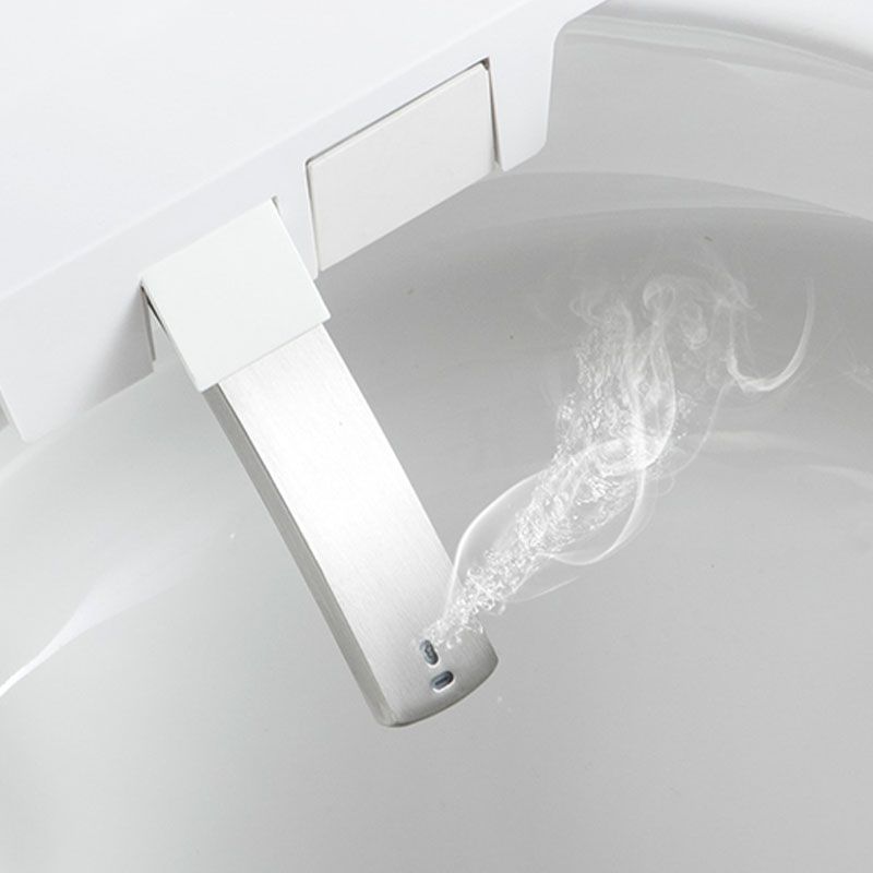 Elongated Floor Mount Bidet White Temperature Control Floor Standing Bidet with Remote Clearhalo 'Bathroom Remodel & Bathroom Fixtures' 'Bidets' 'Home Improvement' 'home_improvement' 'home_improvement_bidets' 'Toilets & Bidets' 1200x1200_c8ca865e-3ca8-4e41-977e-a2ebae776101