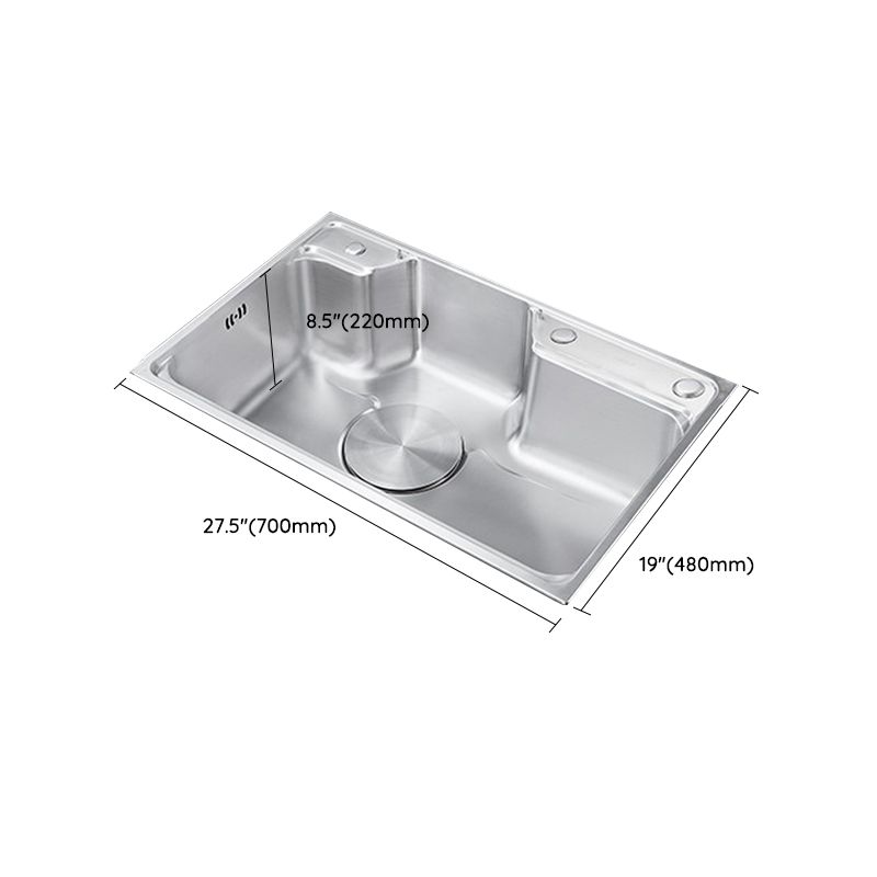 Classic Stainless Steel Sink Overflow Hole Kitchen Sink with Faucet Clearhalo 'Home Improvement' 'home_improvement' 'home_improvement_kitchen_sinks' 'Kitchen Remodel & Kitchen Fixtures' 'Kitchen Sinks & Faucet Components' 'Kitchen Sinks' 'kitchen_sinks' 1200x1200_c93efb0b-f6a4-450f-bcbb-e55cf8588945