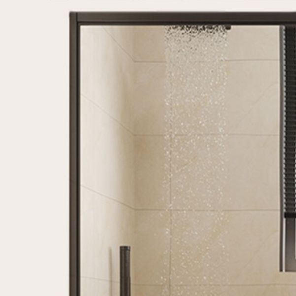 Frame Metal Double Sliding Shower Bath Door 78.7 High Clear Shower Door Clearhalo 'Bathroom Remodel & Bathroom Fixtures' 'Home Improvement' 'home_improvement' 'home_improvement_shower_tub_doors' 'Shower and Tub Doors' 'shower_tub_doors' 'Showers & Bathtubs' 1200x1200_c9510f25-ea31-406f-b1e7-a2c33ef20060