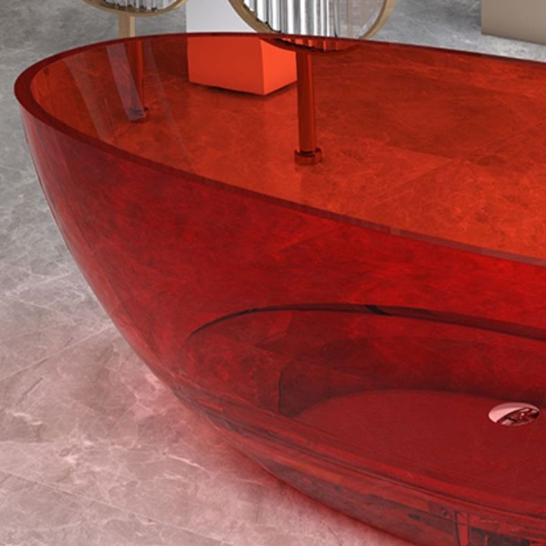 Modern Style Transparent Bathtub Oval Freestanding Bathtub for Bathroom Clearhalo 'Bathroom Remodel & Bathroom Fixtures' 'Bathtubs' 'Home Improvement' 'home_improvement' 'home_improvement_bathtubs' 'Showers & Bathtubs' 1200x1200_c9620e8c-3e51-4429-bda4-8c38c5d1f9a8