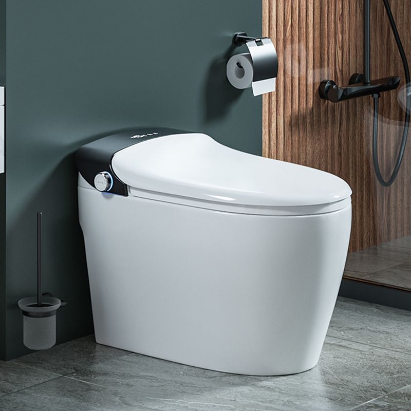White Elongated Floor Standing Bidet with Heated Seat Stain Resistant Dryer Clearhalo 'Bathroom Remodel & Bathroom Fixtures' 'Bidets' 'Home Improvement' 'home_improvement' 'home_improvement_bidets' 'Toilets & Bidets' 1200x1200_c967595c-075d-4202-bcc6-8a8b06118c27