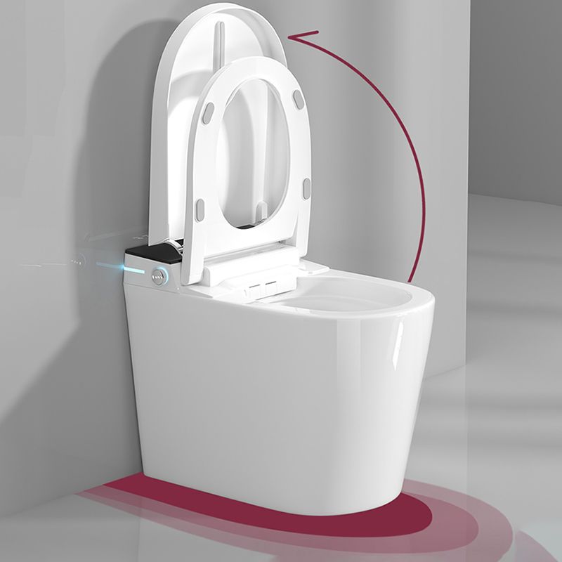 White All-In-One Smart Toilet Seat with Wireless Remote Control Clearhalo 'Bathroom Remodel & Bathroom Fixtures' 'Bidets' 'Home Improvement' 'home_improvement' 'home_improvement_bidets' 'Toilets & Bidets' 1200x1200_c96d6f45-cd4d-4a3d-a894-111ba44fb697