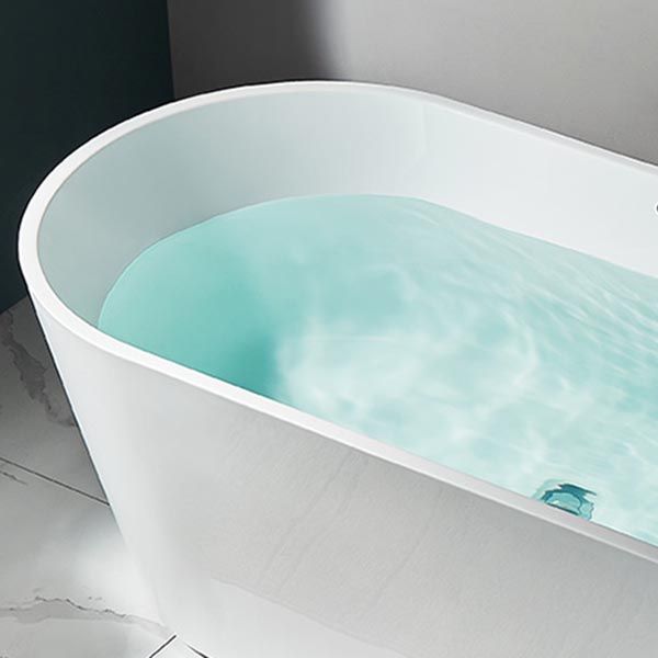 Modern Freestanding Bathtub White Acrylic Bath Tub for Home and Hotel Clearhalo 'Bathroom Remodel & Bathroom Fixtures' 'Bathtubs' 'Home Improvement' 'home_improvement' 'home_improvement_bathtubs' 'Showers & Bathtubs' 1200x1200_c9c95649-8904-4eb7-b18b-6690816c9b15