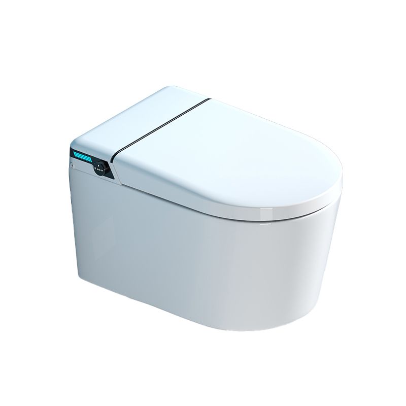 Ceramic Smart Toilet Dual Flush Wall Mounted Bidet with Dryer Clearhalo 'Bathroom Remodel & Bathroom Fixtures' 'Bidets' 'Home Improvement' 'home_improvement' 'home_improvement_bidets' 'Toilets & Bidets' 1200x1200_c9d35b50-f61c-4085-8b90-83b498645e85