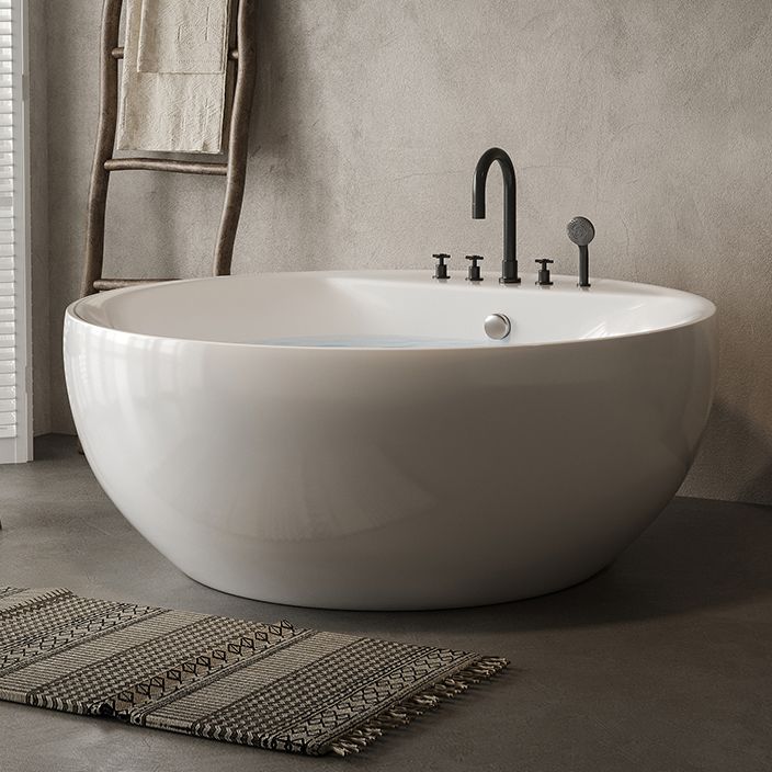 Soaking Antique Finish Round Bathtub Stand Alone Modern Bath Tub Clearhalo 'Bathroom Remodel & Bathroom Fixtures' 'Bathtubs' 'Home Improvement' 'home_improvement' 'home_improvement_bathtubs' 'Showers & Bathtubs' 1200x1200_ca25e9ef-50a5-441a-97e0-2824bf809bd5