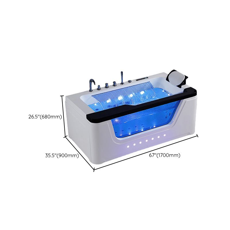 Acrylic Modern Bathtub Freestanding White Jets Included Bath Clearhalo 'Bathroom Remodel & Bathroom Fixtures' 'Bathtubs' 'Home Improvement' 'home_improvement' 'home_improvement_bathtubs' 'Showers & Bathtubs' 1200x1200_ca676791-dbf4-46a8-adb4-1aa0e716134f