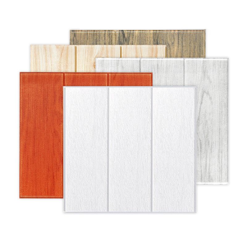 Modern Wall Paneling Peel and Stick Wood Effect Design Wall Paneling Clearhalo 'Flooring 'Home Improvement' 'home_improvement' 'home_improvement_wall_paneling' 'Wall Paneling' 'wall_paneling' 'Walls & Ceilings' Walls and Ceiling' 1200x1200_ca7c1136-7fe3-45ba-96d7-57c89b6e027a