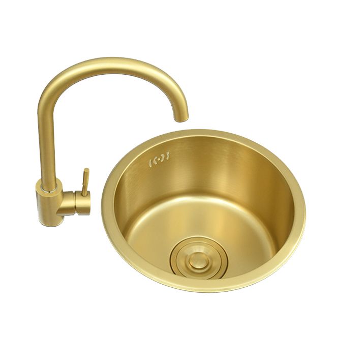 Golden Round Stainless Steel Drop-In Kitchen Sink with Drain Assembly Clearhalo 'Home Improvement' 'home_improvement' 'home_improvement_kitchen_sinks' 'Kitchen Remodel & Kitchen Fixtures' 'Kitchen Sinks & Faucet Components' 'Kitchen Sinks' 'kitchen_sinks' 1200x1200_ca84041b-ae6c-482f-b7bd-c766f929234c