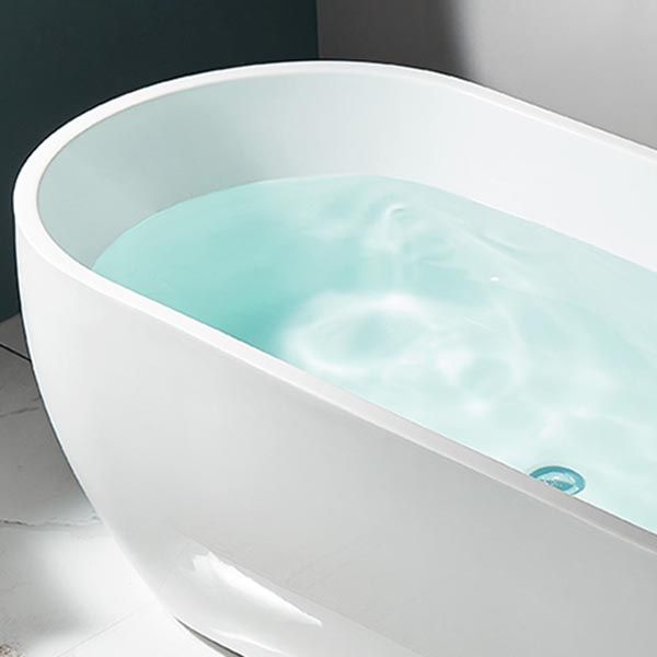 Modern White Acrylic Bath Tub Oval Freestanding Bathtub for Home Clearhalo 'Bathroom Remodel & Bathroom Fixtures' 'Bathtubs' 'Home Improvement' 'home_improvement' 'home_improvement_bathtubs' 'Showers & Bathtubs' 1200x1200_ca9eac35-b8b8-443a-837c-0431e82de848