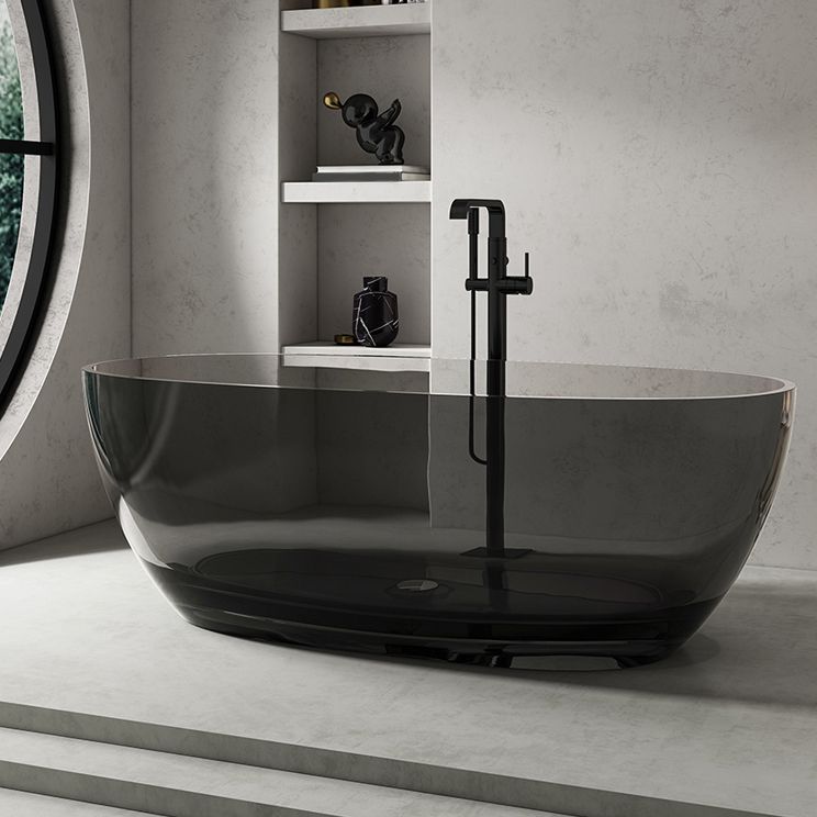 Antique Finish Soaking Bath Tub Stand Alone Modern Oval Bathtub Clearhalo 'Bathroom Remodel & Bathroom Fixtures' 'Bathtubs' 'Home Improvement' 'home_improvement' 'home_improvement_bathtubs' 'Showers & Bathtubs' 1200x1200_cadc8b20-5e00-43ef-b321-c047d728fe6a