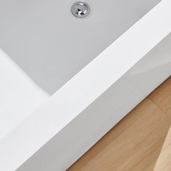 Modern Freestanding Rectangular Bath Tub Acrylic Home Bathtub in White Clearhalo 'Bathroom Remodel & Bathroom Fixtures' 'Bathtubs' 'Home Improvement' 'home_improvement' 'home_improvement_bathtubs' 'Showers & Bathtubs' 1200x1200_cb1bd21b-7434-487a-954e-8b578de51d9b