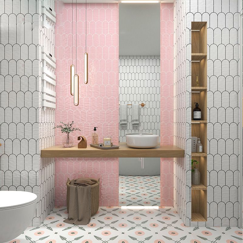 Modern Style Floor Tile Rectangle Straight Edge Floor Tile for Bathroom Clearhalo 'Floor Tiles & Wall Tiles' 'floor_tiles_wall_tiles' 'Flooring 'Home Improvement' 'home_improvement' 'home_improvement_floor_tiles_wall_tiles' Walls and Ceiling' 1200x1200_cb2c3935-e869-4635-9f2f-d44ff9fe691d