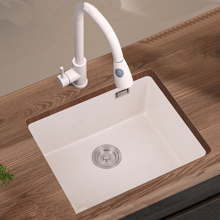 Single Bowl Kitchen Sink Quartz Kitchen Sink with Drain Assembly Clearhalo 'Home Improvement' 'home_improvement' 'home_improvement_kitchen_sinks' 'Kitchen Remodel & Kitchen Fixtures' 'Kitchen Sinks & Faucet Components' 'Kitchen Sinks' 'kitchen_sinks' 1200x1200_cb6f8572-532e-47e6-841c-4068b8d30356