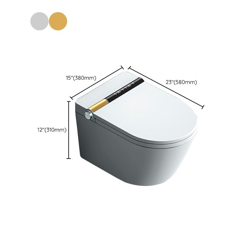 Soft Close Heated Seat Smart Bidet Ceramic Elongated Wall Mount Rust Resistant in White Clearhalo 'Bathroom Remodel & Bathroom Fixtures' 'Bidets' 'Home Improvement' 'home_improvement' 'home_improvement_bidets' 'Toilets & Bidets' 1200x1200_cb8271a5-f432-4a21-acfe-cb0ef03bef41