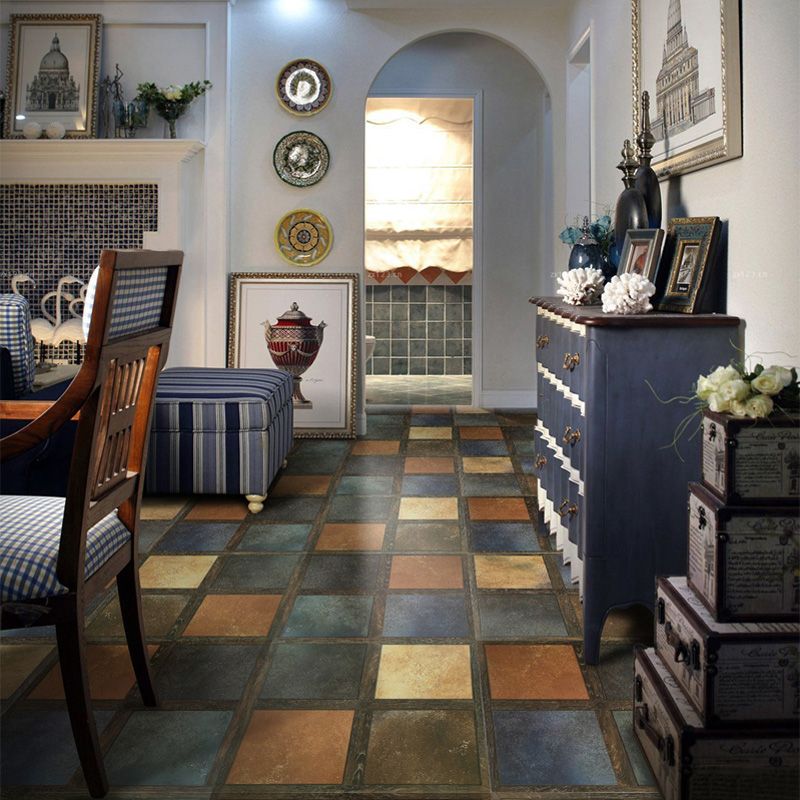 Vintage Wall Floor Wall Tile Square Ceramic Outdoor Wall Floor Tile Clearhalo 'Floor Tiles & Wall Tiles' 'floor_tiles_wall_tiles' 'Flooring 'Home Improvement' 'home_improvement' 'home_improvement_floor_tiles_wall_tiles' Walls and Ceiling' 1200x1200_cb844878-b951-4cbf-9124-0bdfc2a1e958