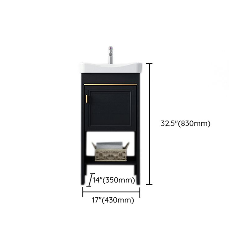 Shelving Included Bath Vanity Set Mirror Freestanding Vanity Set with Single Sink Clearhalo 'Bathroom Remodel & Bathroom Fixtures' 'Bathroom Vanities' 'bathroom_vanities' 'Home Improvement' 'home_improvement' 'home_improvement_bathroom_vanities' 1200x1200_cbc5e371-bc95-4bfb-bbe0-a1a071ecb4c4