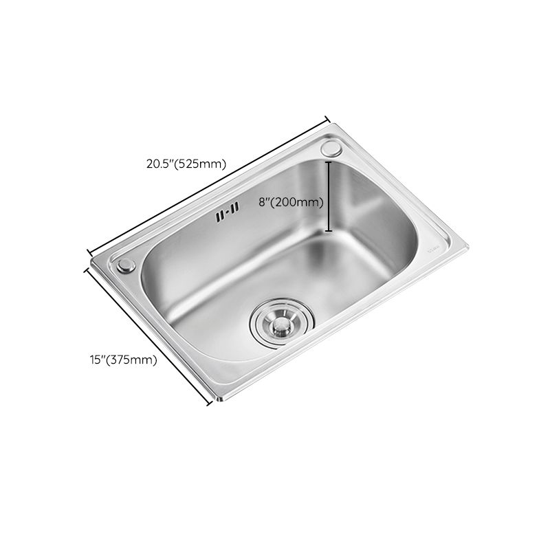 Modern Style Kitchen Sink Noise-cancelling Design Drop-In Kitchen Sink Clearhalo 'Home Improvement' 'home_improvement' 'home_improvement_kitchen_sinks' 'Kitchen Remodel & Kitchen Fixtures' 'Kitchen Sinks & Faucet Components' 'Kitchen Sinks' 'kitchen_sinks' 1200x1200_cbdf1cf4-e88d-4eda-8a84-e3e8a5f3fa07