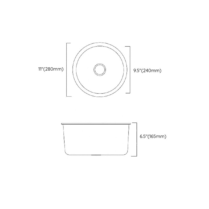 Classic Round Sink Stainless Steel Drop-In Friction Resistant Round Sink for Kitchen Clearhalo 'Home Improvement' 'home_improvement' 'home_improvement_kitchen_sinks' 'Kitchen Remodel & Kitchen Fixtures' 'Kitchen Sinks & Faucet Components' 'Kitchen Sinks' 'kitchen_sinks' 1200x1200_cc184378-03ad-435a-b48a-3e1ae4915b0c