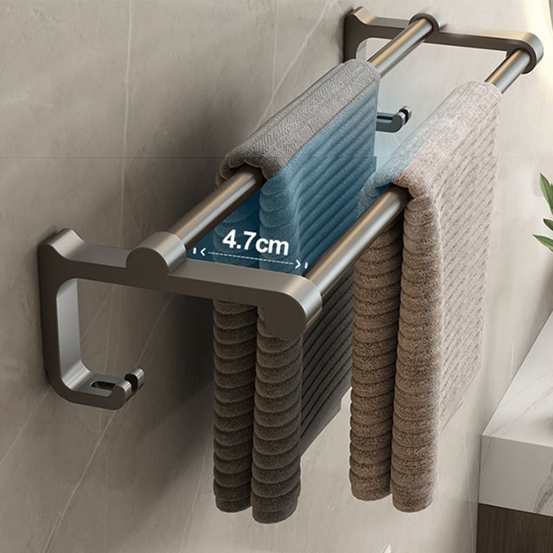 Conjunto de hardware de baño moderno conjunto de accesorios de baño de  aluminio gris