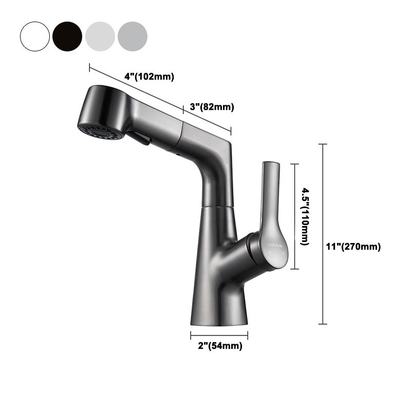 Modern 1-Handle Bathroom Sink Faucet Circular Vessel Sink Faucet Brass Clearhalo 'Bathroom Remodel & Bathroom Fixtures' 'Bathroom Sink Faucets' 'Bathroom Sinks & Faucet Components' 'bathroom_sink_faucets' 'Home Improvement' 'home_improvement' 'home_improvement_bathroom_sink_faucets' 1200x1200_cc1d5ee9-4c29-4f55-a7a4-3eb57a24dd23