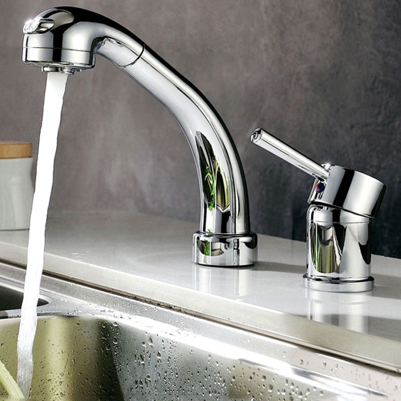 Contemporary Vessel Sink Faucet Lever Handles 2 Hole Faucets Low Arc Solid Brass Faucet Clearhalo 'Bathroom Remodel & Bathroom Fixtures' 'Bathroom Sink Faucets' 'Bathroom Sinks & Faucet Components' 'bathroom_sink_faucets' 'Home Improvement' 'home_improvement' 'home_improvement_bathroom_sink_faucets' 1200x1200_cc4941a6-da75-433c-8537-7ce702307666