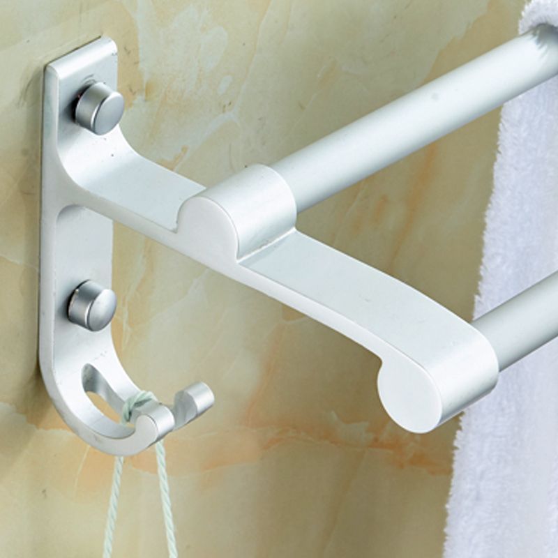 Silver Contemporary Bathroom Hardware Set Stainless Aluminum Bathroom Set Clearhalo 'Bathroom Hardware Sets' 'Bathroom Hardware' 'Bathroom Remodel & Bathroom Fixtures' 'bathroom_hardware_sets' 'Home Improvement' 'home_improvement' 'home_improvement_bathroom_hardware_sets' 1200x1200_cc65b68b-ab55-4584-9219-7f07b0cd6930