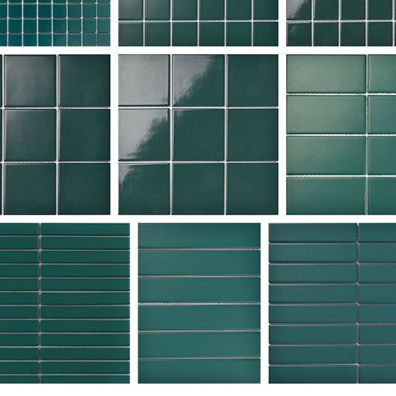 Square Mosaic Peel & Stick Tile in Green Water Resistant Mosaic Tile Clearhalo 'Flooring 'Home Improvement' 'home_improvement' 'home_improvement_peel_stick_blacksplash' 'Peel & Stick Backsplash Tile' 'peel_stick_blacksplash' 'Walls & Ceilings' Walls and Ceiling' 1200x1200_ccc2c0de-9c35-420b-98d3-bb49cf157f90